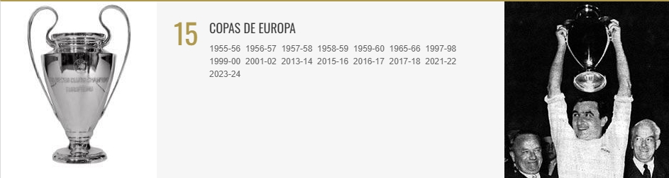 来啦来啦！皇马官网更新：荣誉墙正式上线第15次欧冠冠军